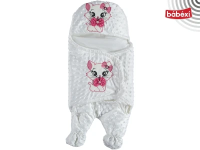 Topitos Kedi Nakışlı Ayaklı Kundak