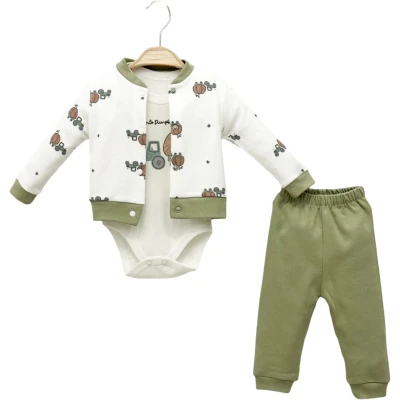 Tractor Pumpkin Boys Three-Piece Set