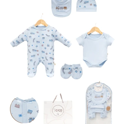 Train Print 5-Piece Gift Set