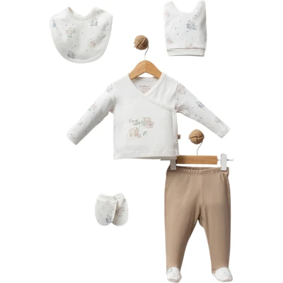 Tropical Unisex 5 Parça Bebek Hastane Çıkış Seti