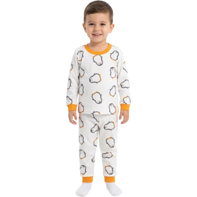 Orange Penguin Pajama