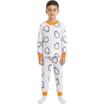 Orange Penguin Pajamas