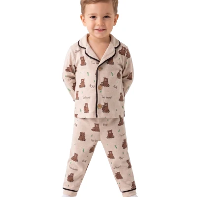 Twig Bear Uzun Kollu Pijama Takım 9 Ay - 2 Yaş