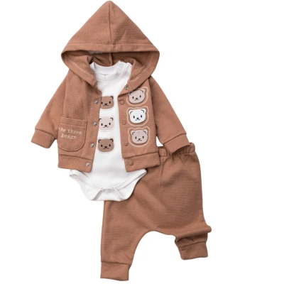 Three Bear Head-Shaped Girl 3-Piece Set