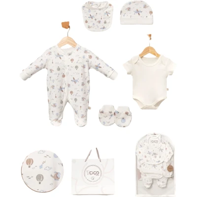 Airplane Print 5-Piece Gift Set