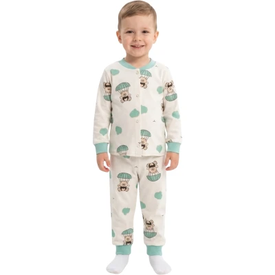 Uçan Ayı Çıtçıtlı Pijama 3 Yaş - 6 Yaş