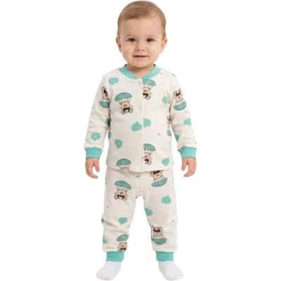 Uçan Ayı Çıtçıtlı Pijama