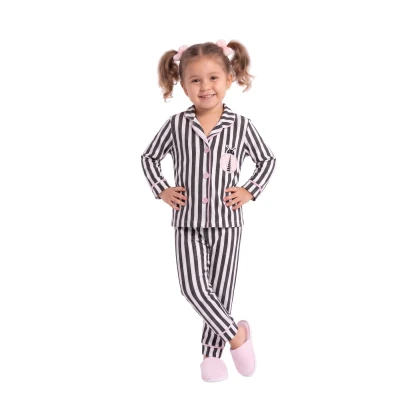 Uğurböceği Süzeneli Terlikli Yakalı Pijama Takım 12 Ay - 3 Yaş