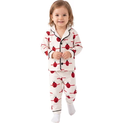 Uğurböcegi Uzun Kollu Pijama Takım 9 Ay - 2 Yaş