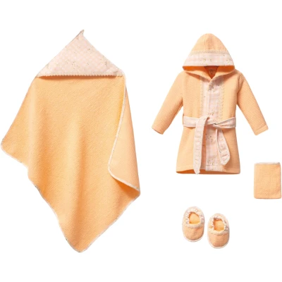 Waffle Bornoz Set
