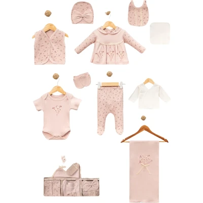 Waffle Floral 10-Piece Newborn Set 1M-3M