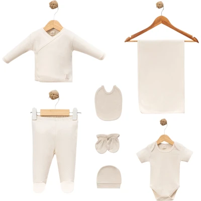 Rain pattern with blanket 7 piece newborn set