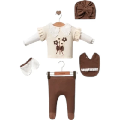 Yakası Dantelli 5li Set Kutu