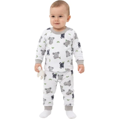 Yapraklı Gri Koala Pijama
