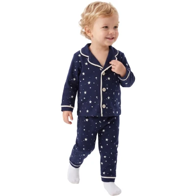 Yıldız Baskılı Uzun Kollu Pijama Takım
