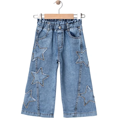 Yıldız Nakışlı Kot Pantolon