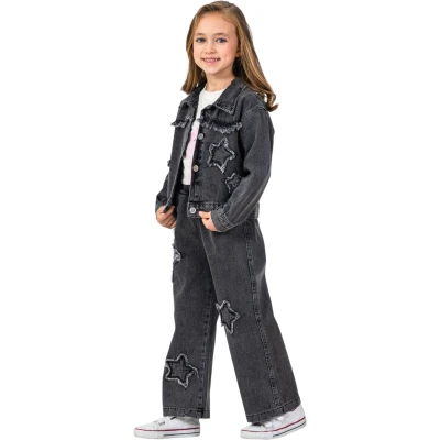 Star Sequined Denim Set