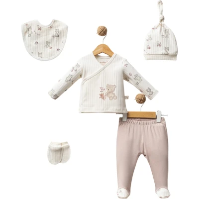 You And Me Unisex 5 Parça Bebek Hastane Çıkış Seti